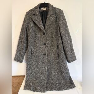 Women's Gray Wool Blend Coat